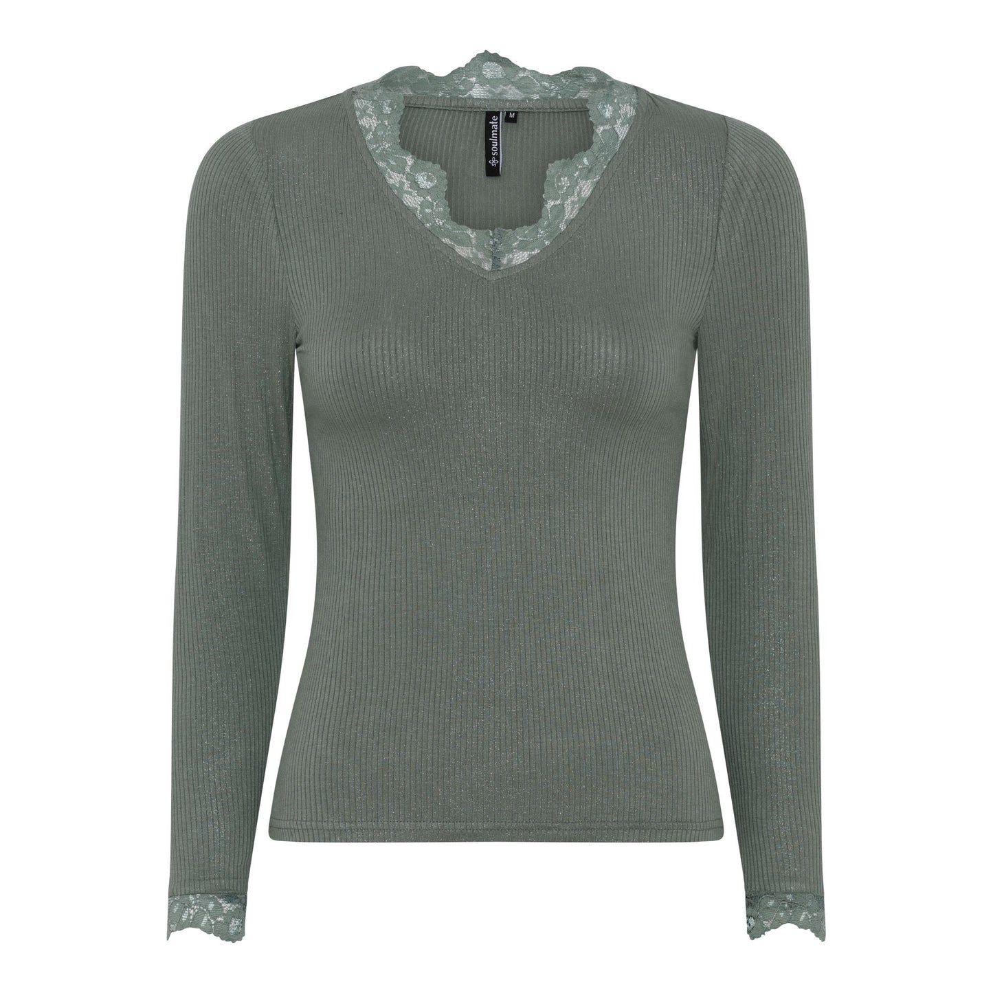 T-shirt - Langærmet - Blonder