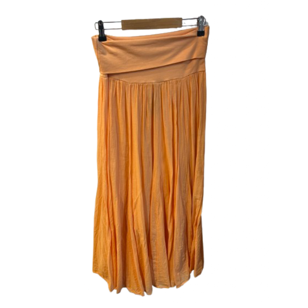 Lang sommerlig - nederdel - Ruth - orange