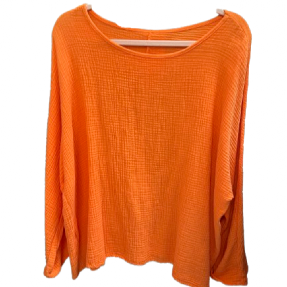 Bluse - Orange - bomuld