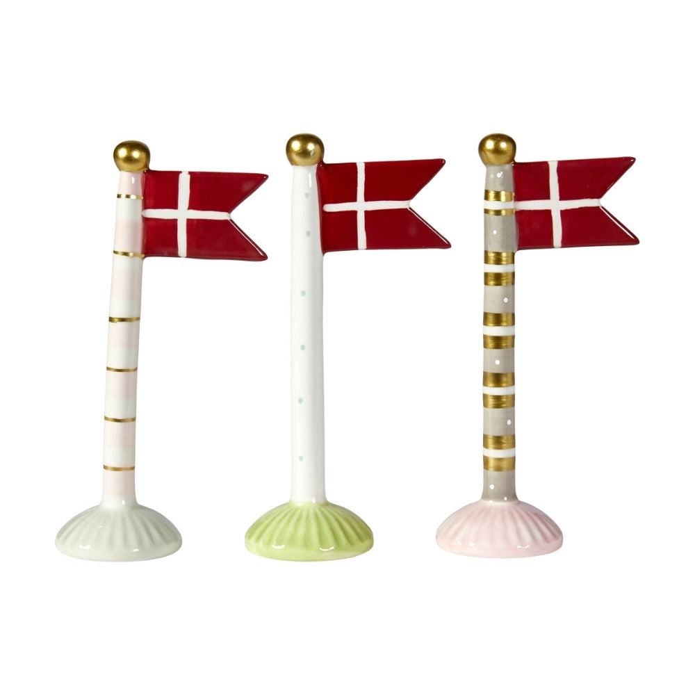 Flag - Farvede stænger - 19 cm høje