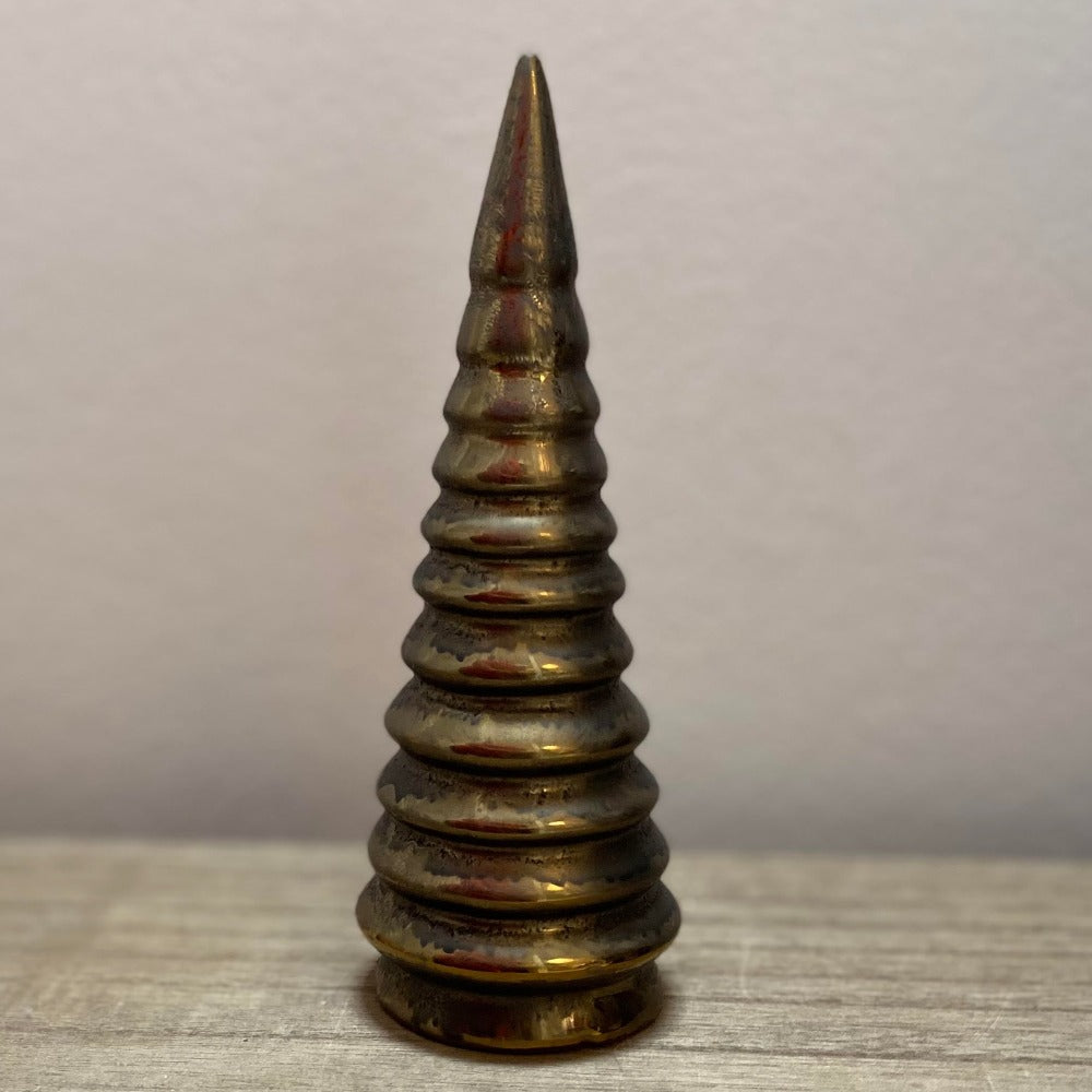 Juletræ - Keramik - Gyldent