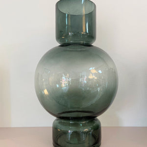 Vase - Glas - Flaskegrøn - Cozy Living
